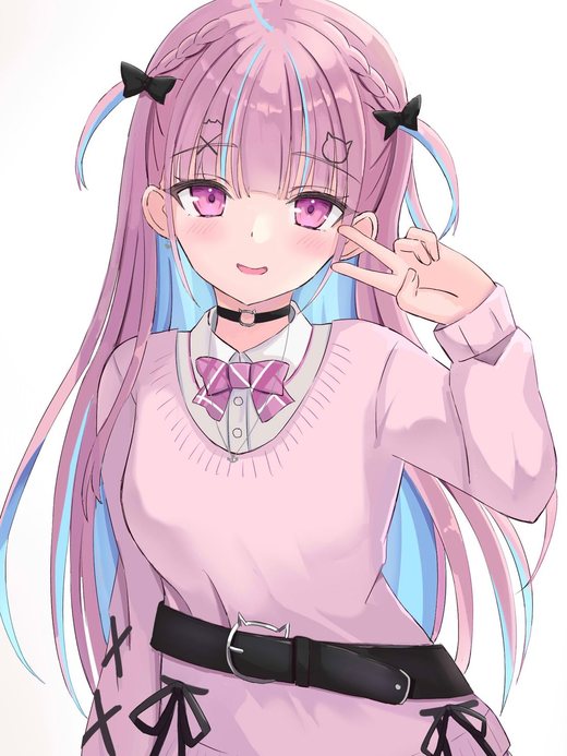 GIRLVPN mascot — a cute anime girl waving